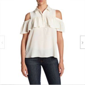 Harlowe & Graham Cold Shoulder Blouse - Size L